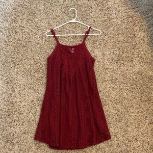 Maroon Francesca’s dress